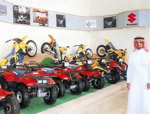 Omar Barayan at Suzuki Branch Saudi Arabia in 1990